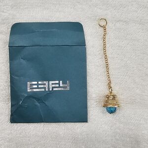 Effy TEAL Bell Bag Charm